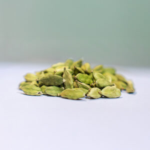 Fresh green cardamom pods