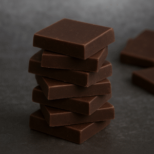 Dark chocolate pieces