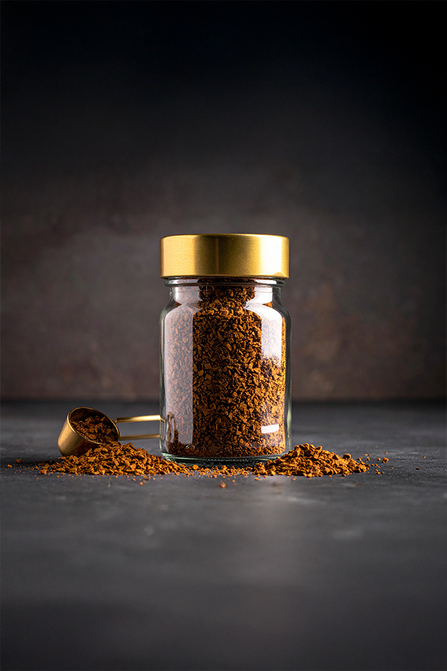 Instant coffee granules