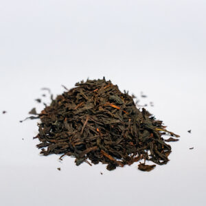 Loose green tea leaves