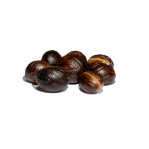 Whole nutmeg seeds