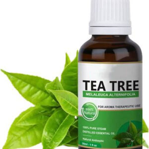 Tea tree essential oil bottle