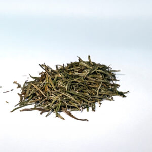 Loose white tea leaves