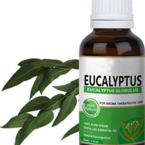 Eucalyptus essential oil bottle